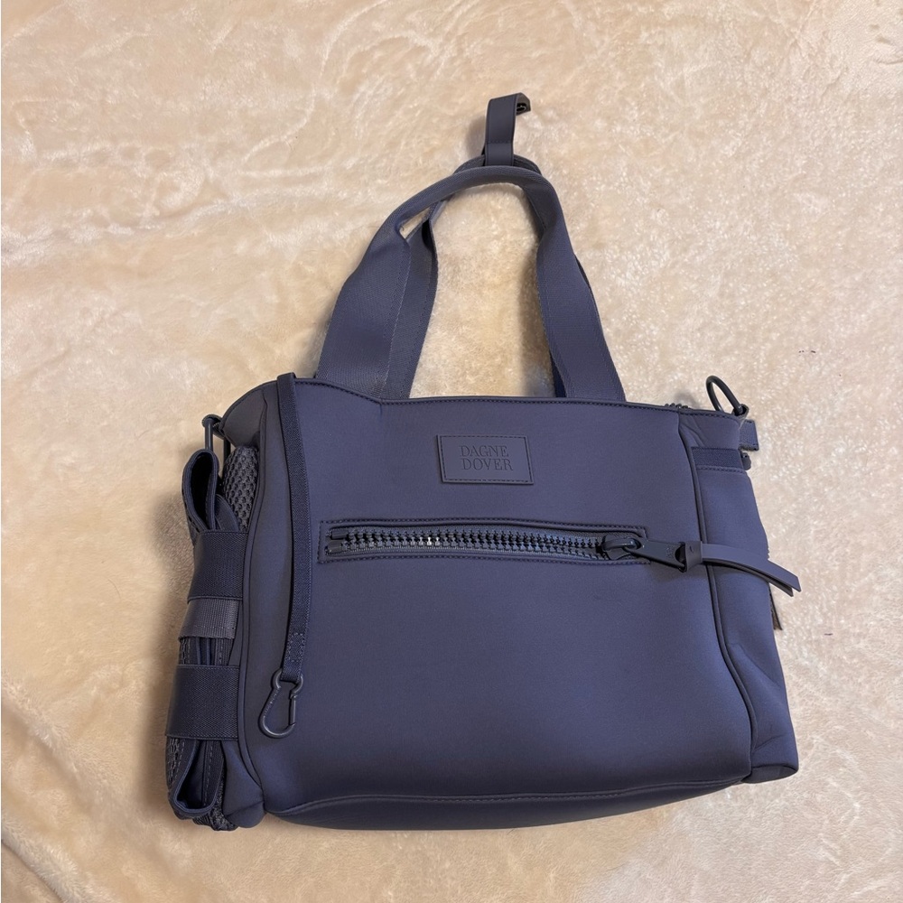 Dagne Dover Small Wade diaper tote in Ash blue